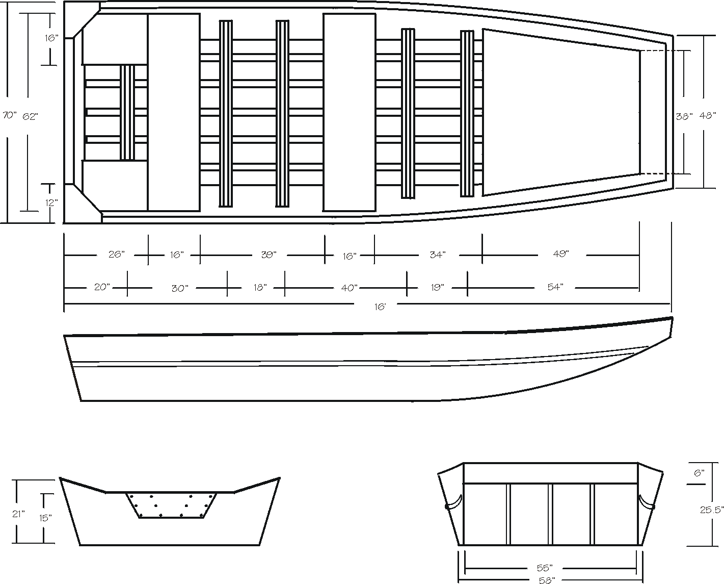 DIY How to build a wooden river jon boat PDF Plans teak wood supply 