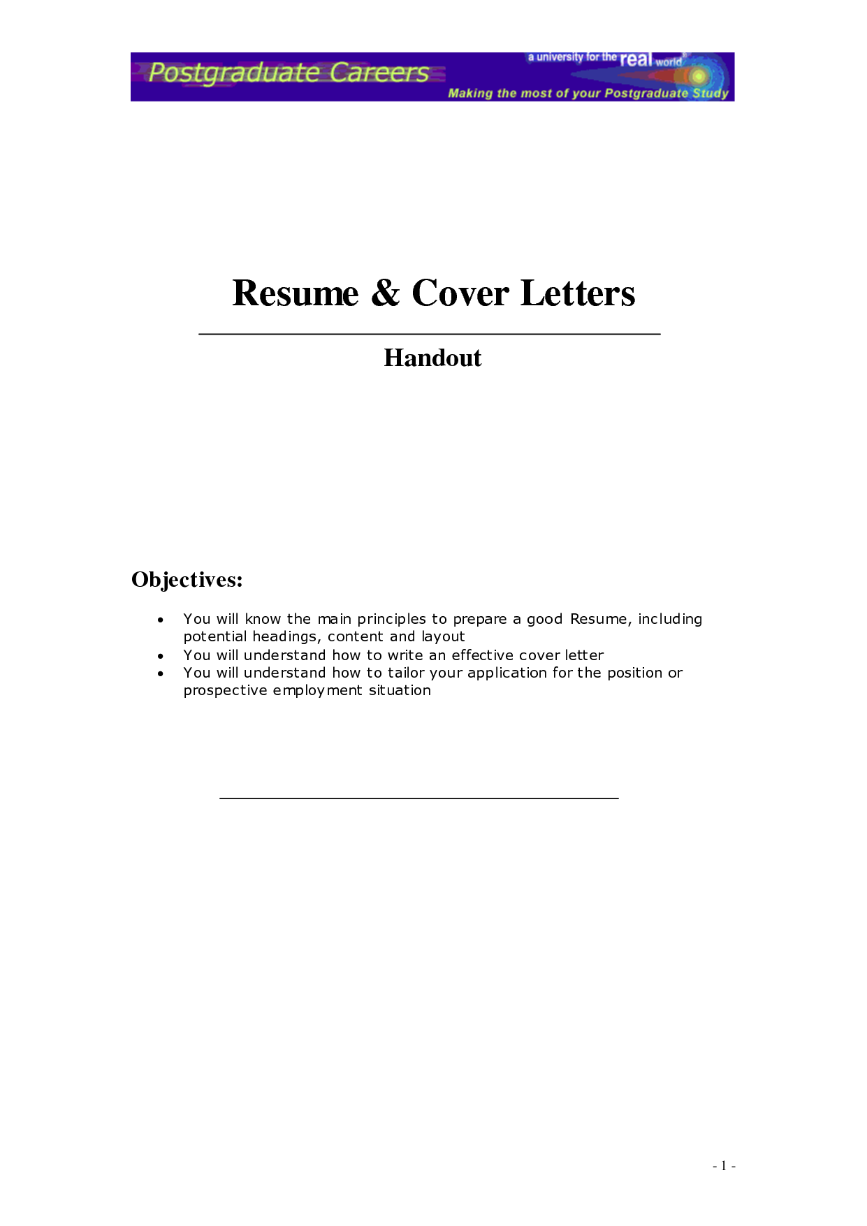 Include thesis title in resume