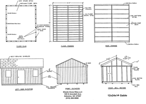12x24 Shed Plans How to Build DIY by 8x10x12x14x16x18x20x22x24 Blueprints pdf HomeShedPlan