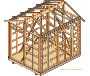 8x6 Shed Plans How to Build DIY by 8x10x12x14x16x18x20x22x24 