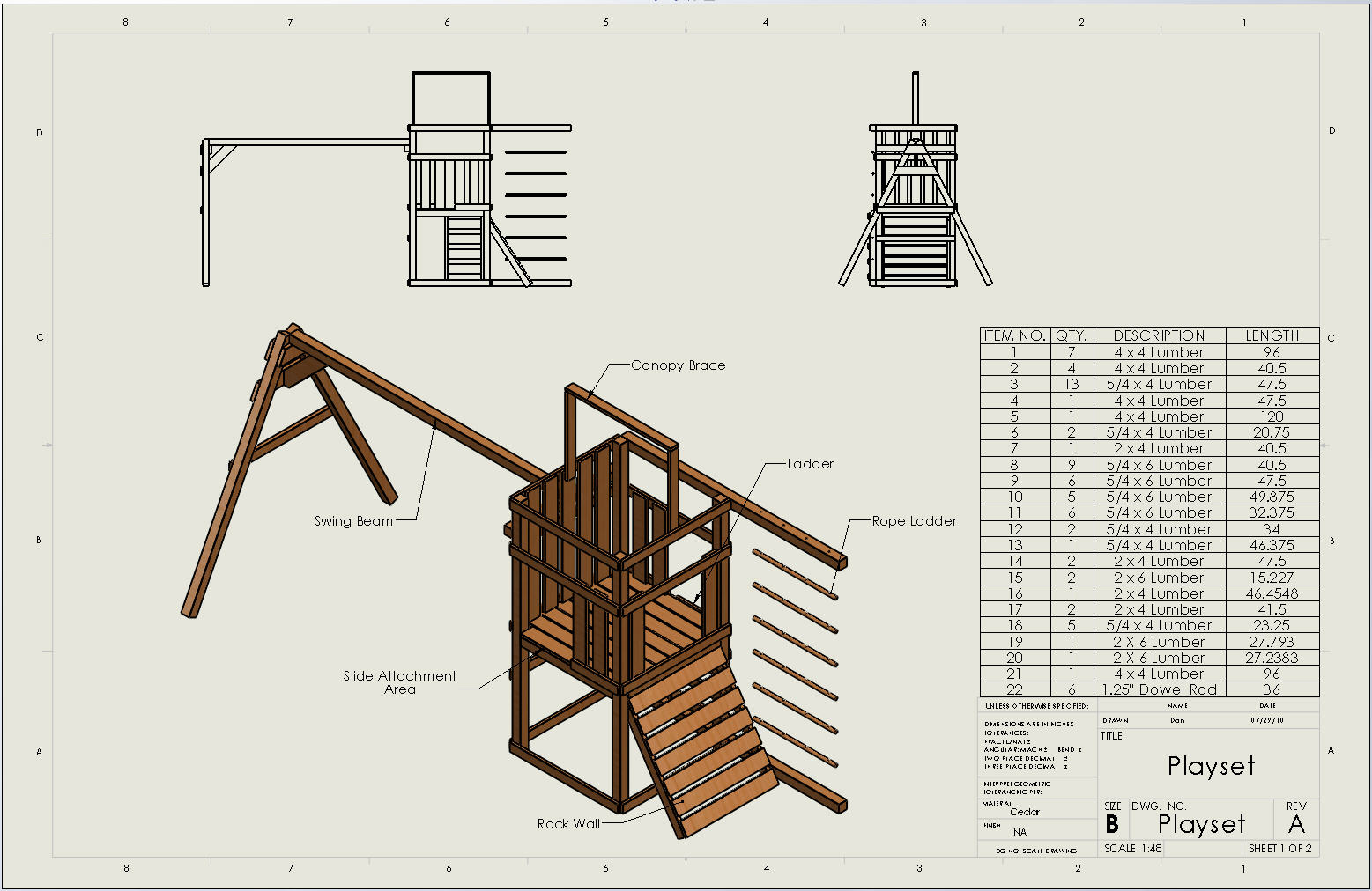 Free Wooden Playset Plans