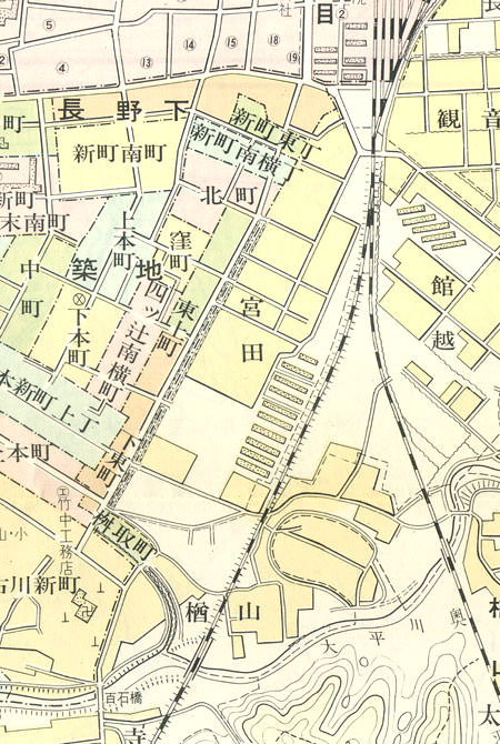 秋田市街図