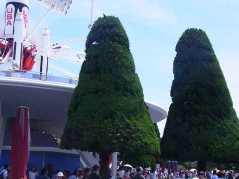 東京ディズニーランドの植木のデザインカット - その1