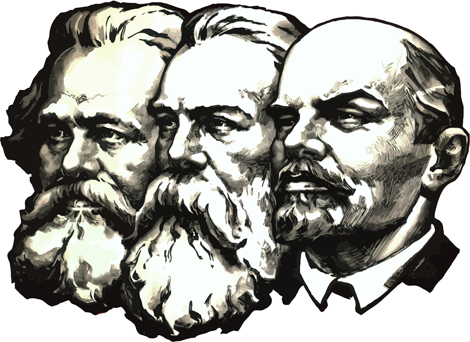 Маркс - Энгельс - Ленин.