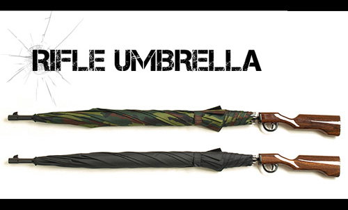 ミリタリーごっこができる傘「RIFLE UMBRELLA」