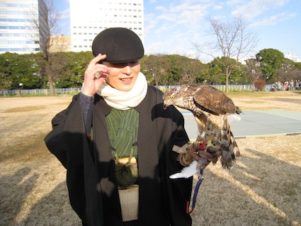 2014年1月3日「一富士、二鷹、三茄子」そして、諏訪流放鷹術の実演＠浜離宮恩賜庭園⑫