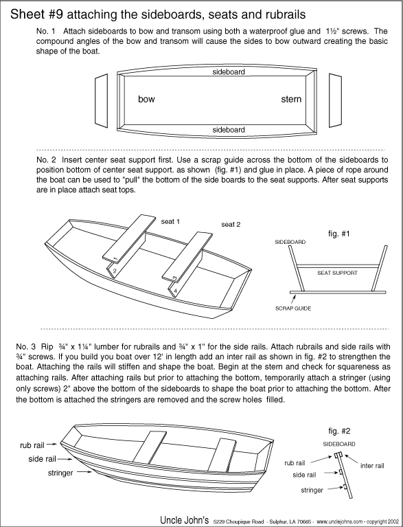 building a wooden jon boat with simple plans for small