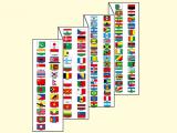 世界の国旗えんぴつ-国旗イラスト表