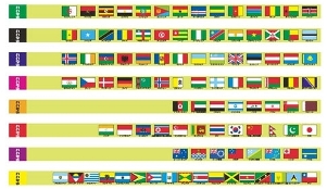 世界の国旗えんぴつ-軸