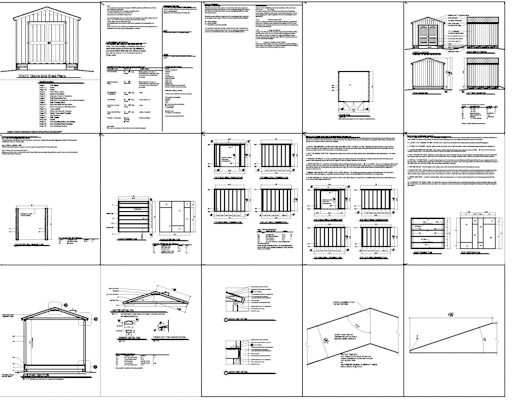 10x12 lean to shed plans - construct101 diy storage shed