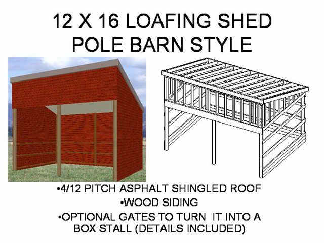 Free Loafing Shed Plans How to Build DIY by 