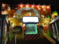 九龍公園のクリスマス飾り（夜）