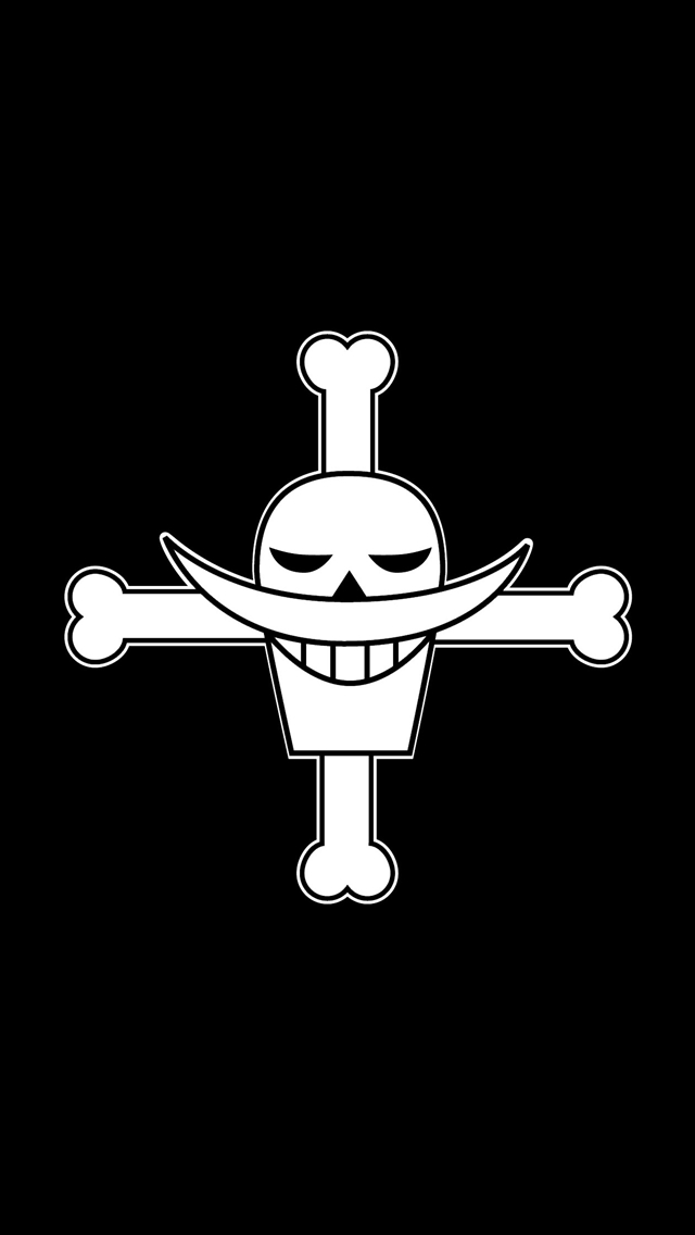白ひげ海賊団 海賊旗 ワンピース携帯待ち受け海賊王