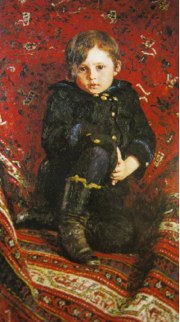 レーピン「少年ユーリー・レーピンの肖像」