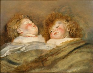 ルーベンス「眠る二人の子ども」参考