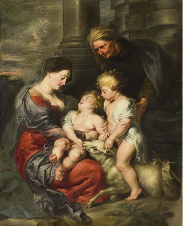 ルーベンス「聖母子と聖エリサベツ、幼い巡礼者ヨハネ」」