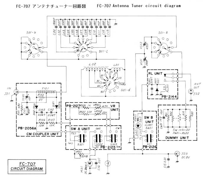 FC-707チューナ回路図