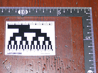 Gray-code Chart Pronted on Glossy Paper